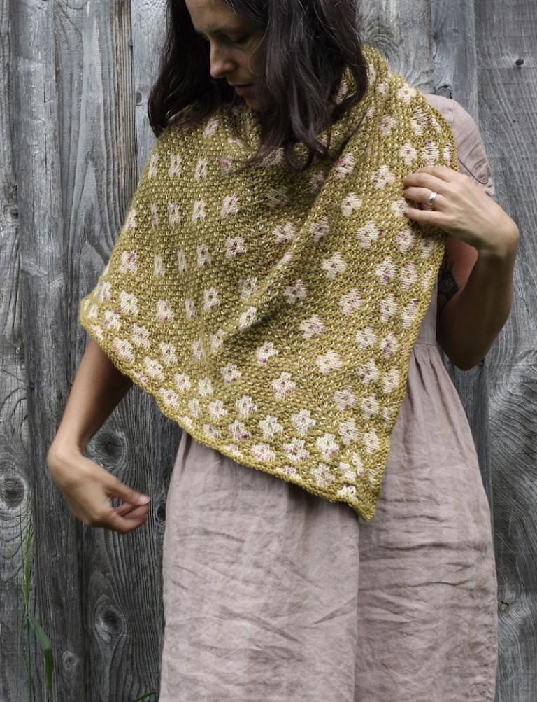 Hello, Pressed Flowers Cowl! Modern Daily Knitting