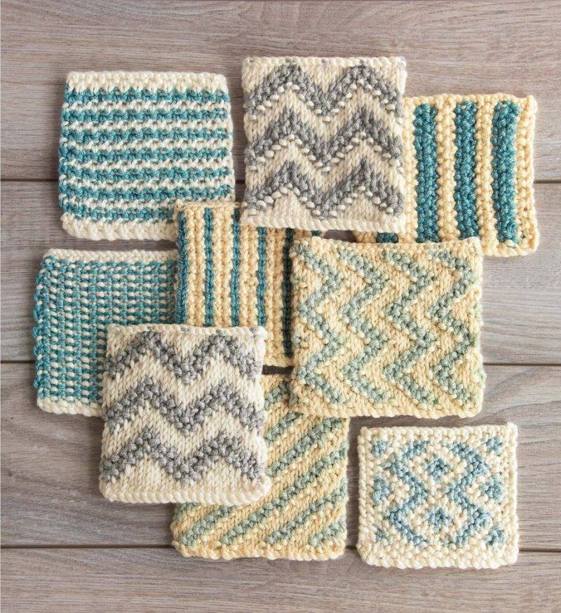 Artsy Byzantine Knit Dishcloth [FREE Knitting Pattern]