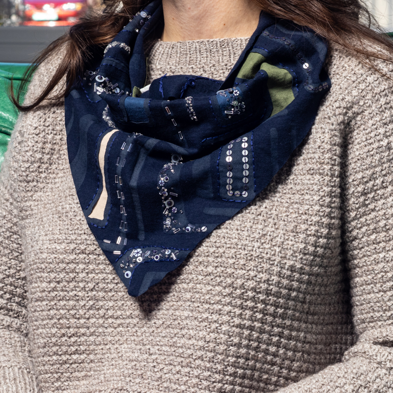 Sonia Beaded Scarf: Virtual Workshop with Natalie Chanin Sonia Beaded Scarf: Virtual Workshop with Natalie Chanin